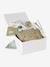 Coffret cadeau naissance 8 pièces : 1 hochet, 1 tapis à langer nomade, 5 lingettes, 1 pochette Babylone+Bayou+blanc imprimé 11 - vertbaudet enfant 