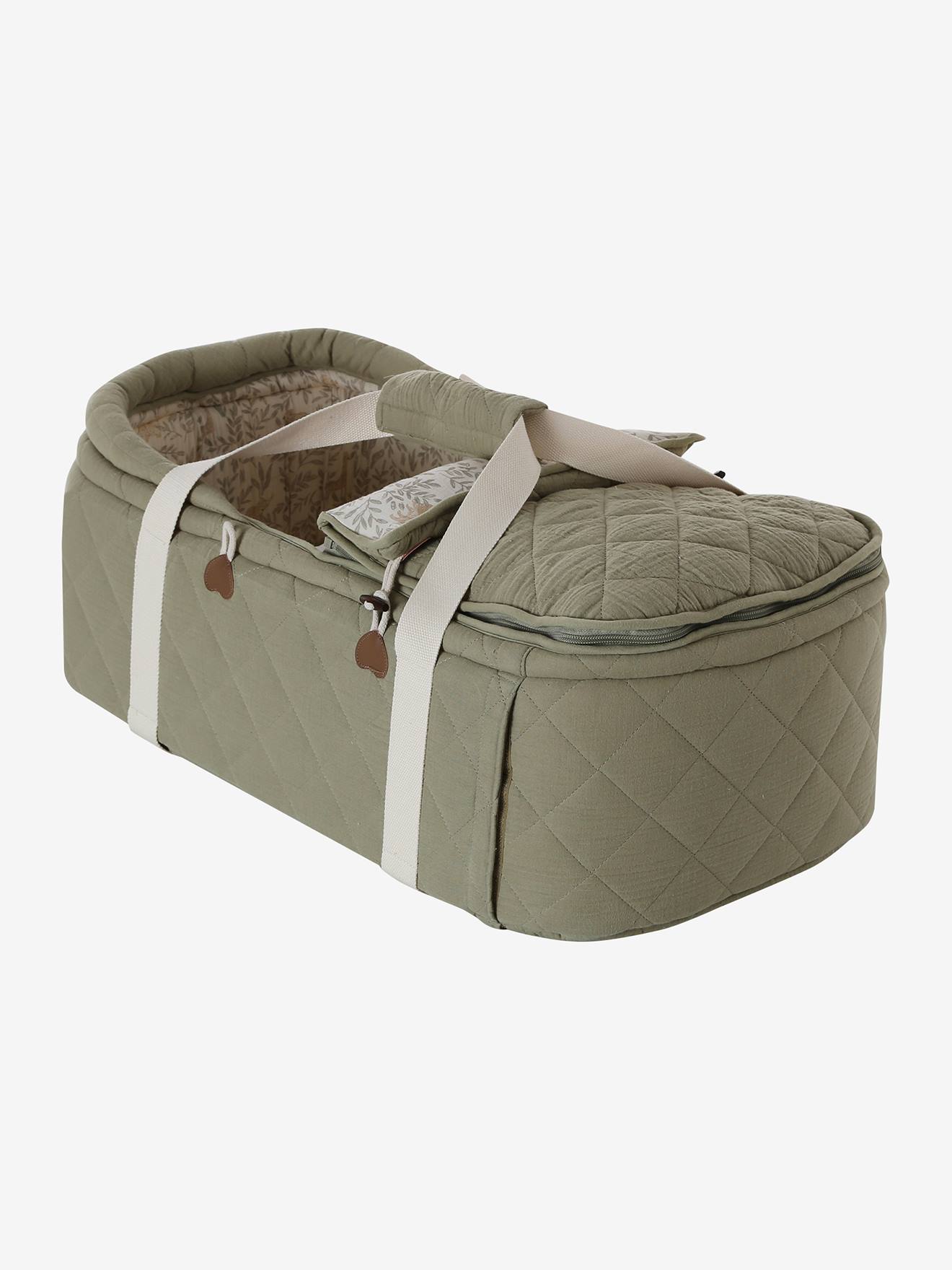 Couffin bébé souple en tissu babylone (Vertbaudet) - Image 1