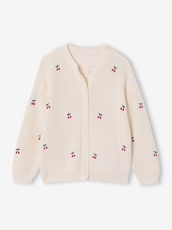 Cardigan col fendu marron en viscose Ria Vila | 3 SUISSES