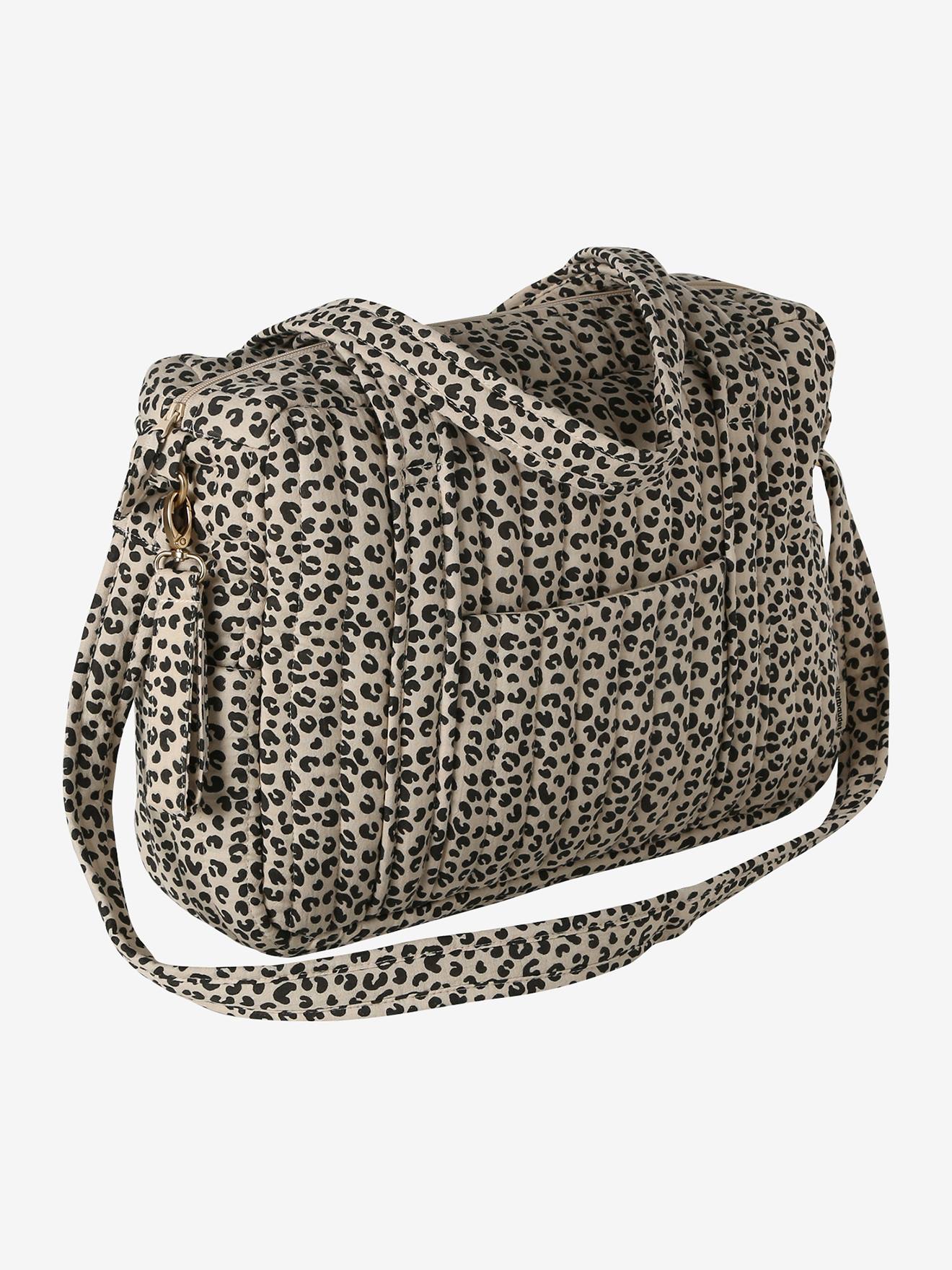 Sac à langer en gaze de coton JOIOSA beige imprimé (Vertbaudet) - Image 1