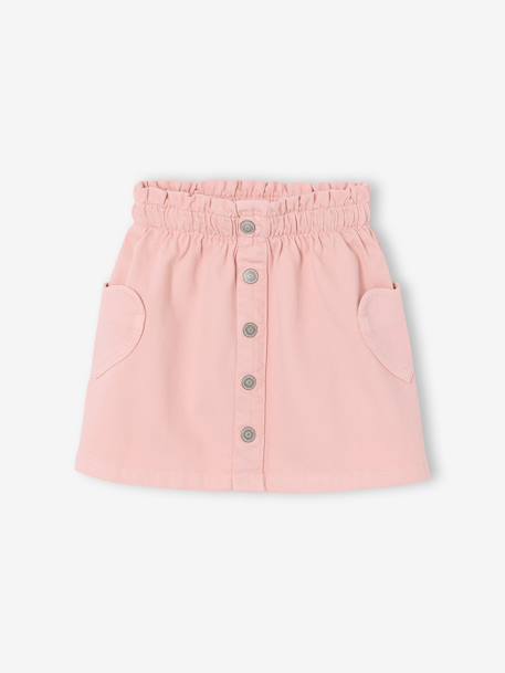 Jupe fille poches coeurs  - vertbaudet enfant