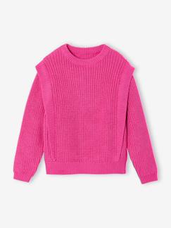Pull fille volant épaule  - vertbaudet enfant