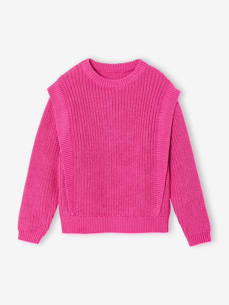 Pull fille volant épaule  - vertbaudet enfant