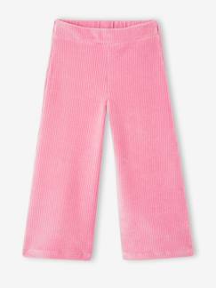 Pantalon fille large en velours   - vertbaudet enfant
