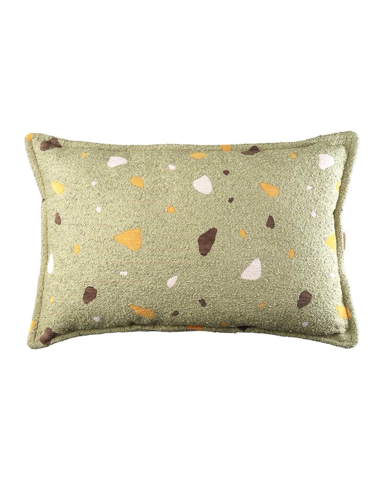 Coussin Enfant Rectangle Design Terrazzo Terrazzo Moss