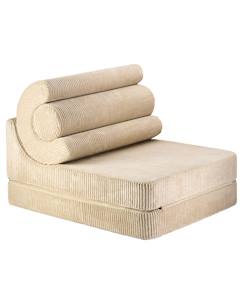 Chambre et rangement-Fauteuil pliant enfant - pouf ?onvertible de jeu flipster en velours côtelé