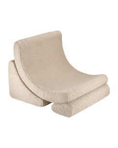 Chambre et rangement-Fauteuil de jeu enfant - pouf design lune en teddy