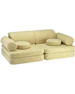 Chambre et rangement-Canapé de jeu modulable enfant - settee convertible en teddy