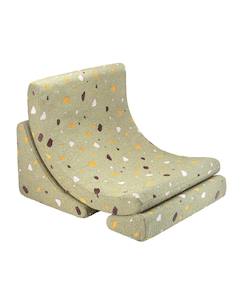 Chambre et rangement-Fauteuil de jeu enfant - pouf design lune design terrazzo