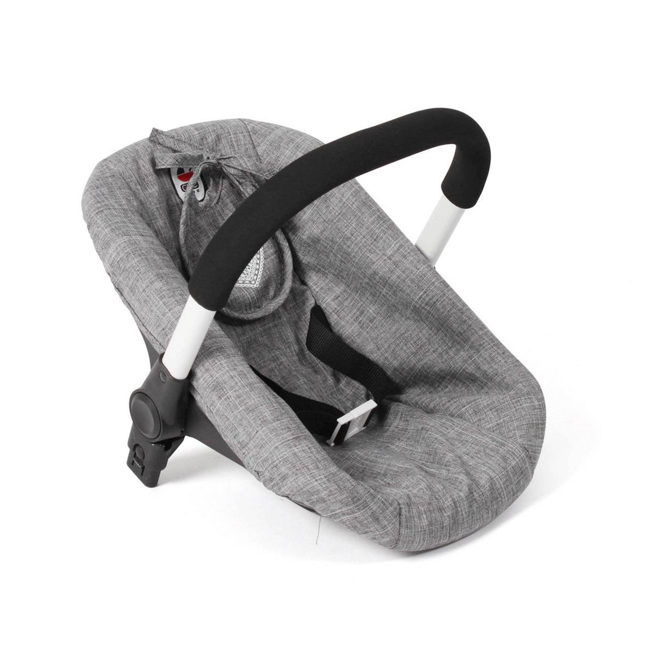Siège Auto Pour Poupée Avec Adaptateur Jeans Gris Gris