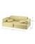 Canapé de jeu modulable enfant - settee convertible en teddy Biscuit+Cream white+Guava+Matcha+Warm hazel 20 - vertbaudet enfant 