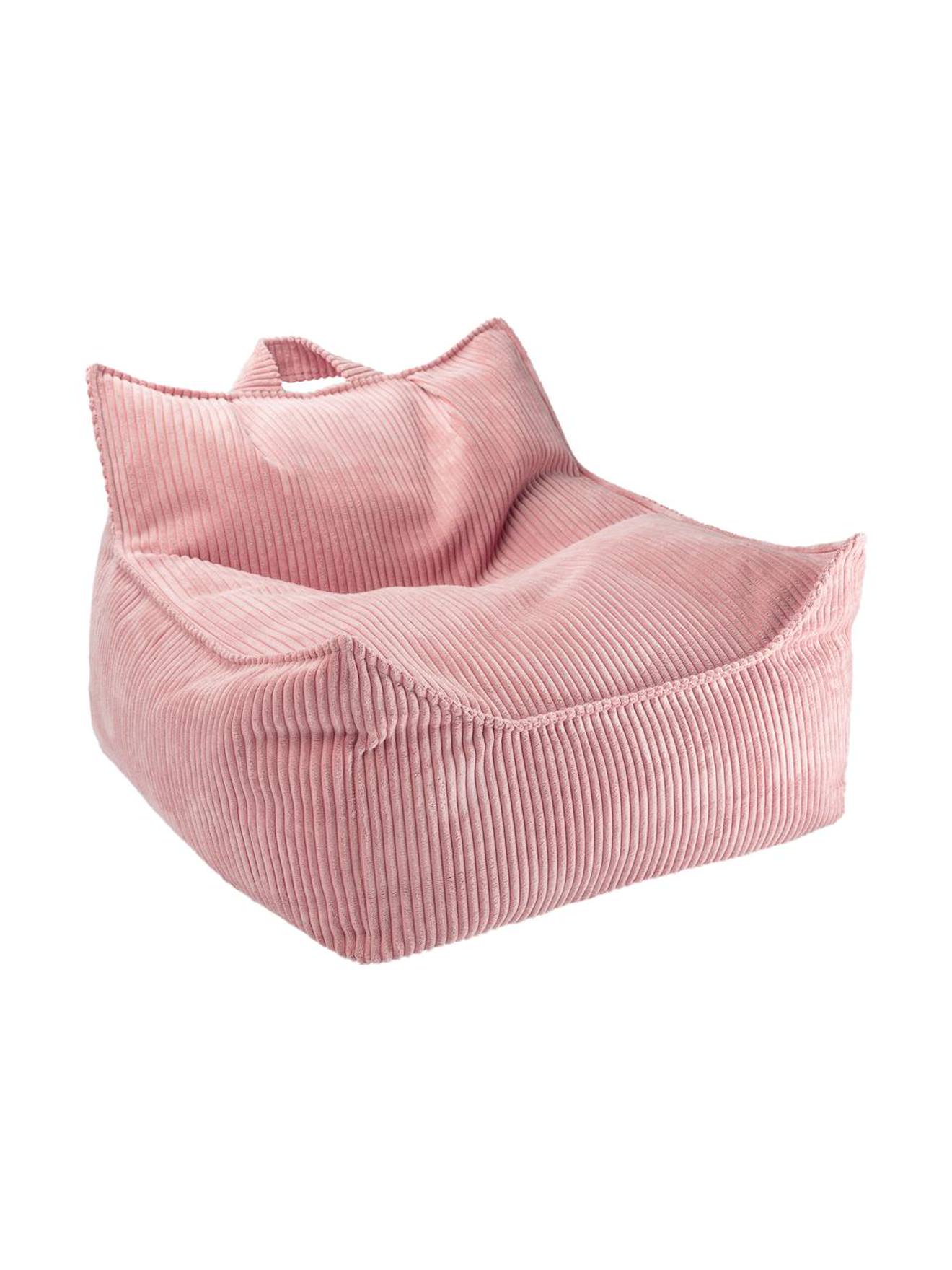 Pouf Poire Chambre Enfant - Fauteuil Comfortable En Velours Côtelé Pink Mousse Pouf Poire Chambre Enfant - Fauteuil Comfortable En Velours Côtelé Pink Mousse