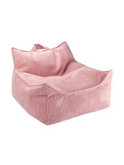 -Pouf poire chambre enfant - fauteuil comfortable en velours côtelé