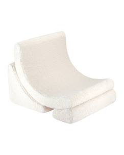 Chambre et rangement-Fauteuil de jeu enfant - pouf design lune en teddy