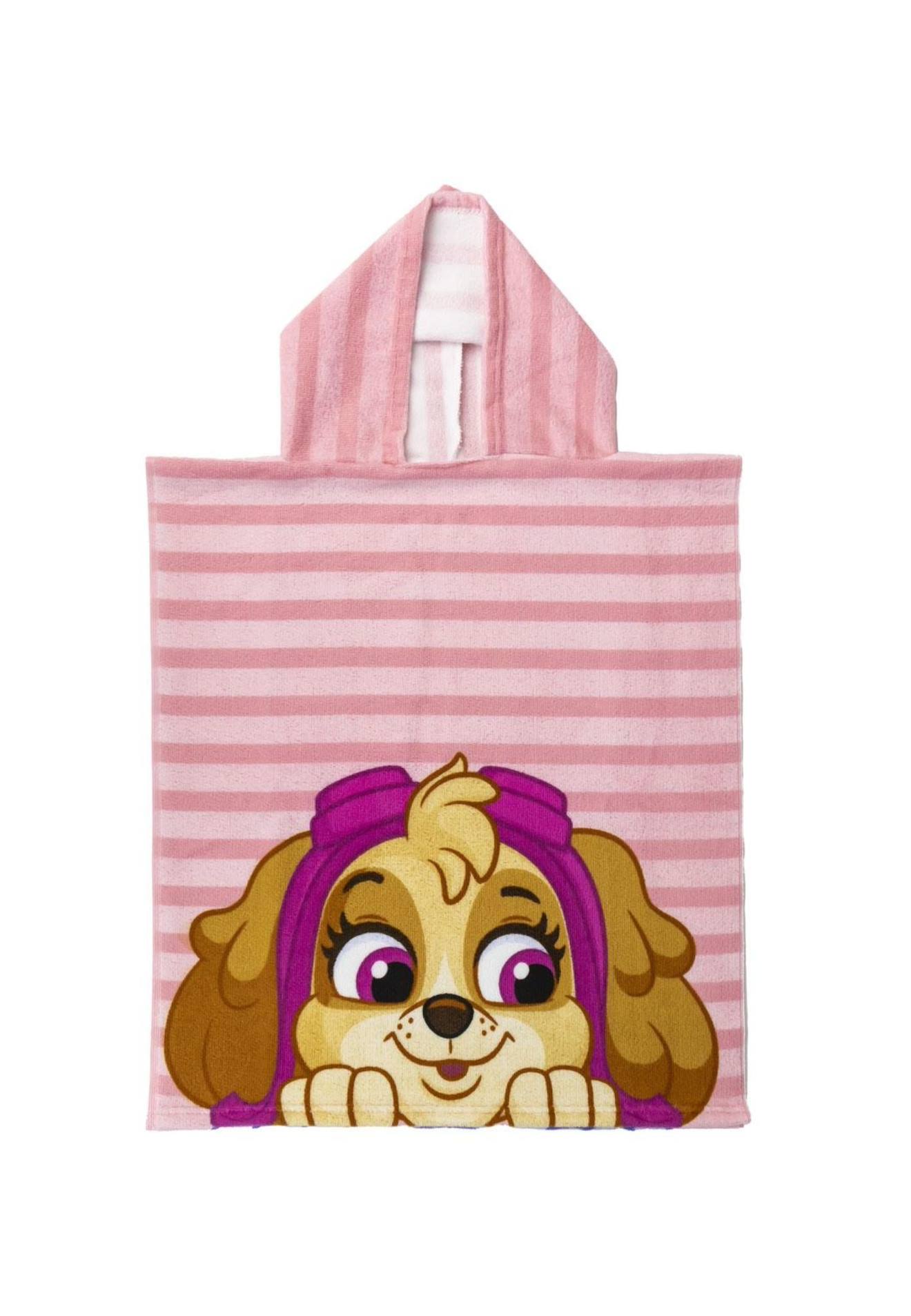 Poncho En Polyester - Paw Patrol Skye Rose