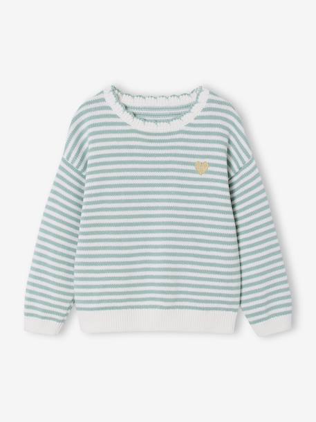 Pull fille à rayures  - vertbaudet enfant