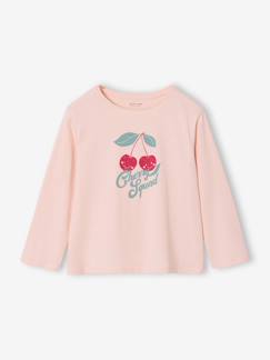 -T-shirt fille imprimé manches longues 
