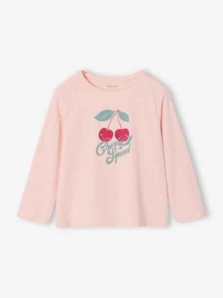 Fille-T-shirt fille imprimé manches longues 
