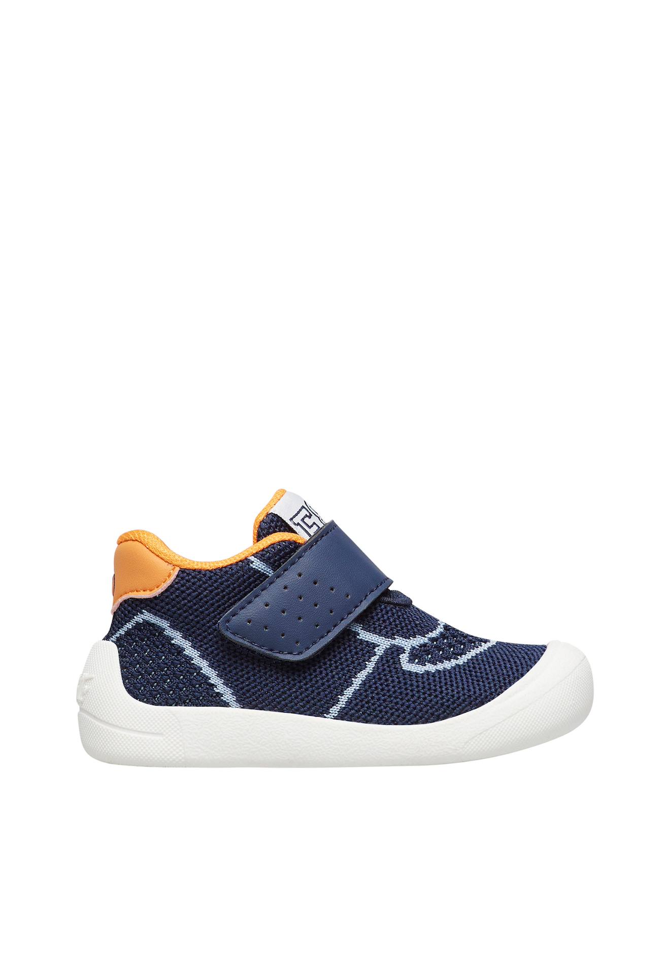 Chaussures En Similicuir Et Tissu Free 2 Vl. Marine-