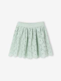 Jupe fille en broderie anglaise  - vertbaudet enfant