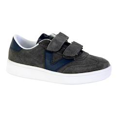 Chaussures-Chaussures garçon 23-38-Baskets basses  à scratch  velours
