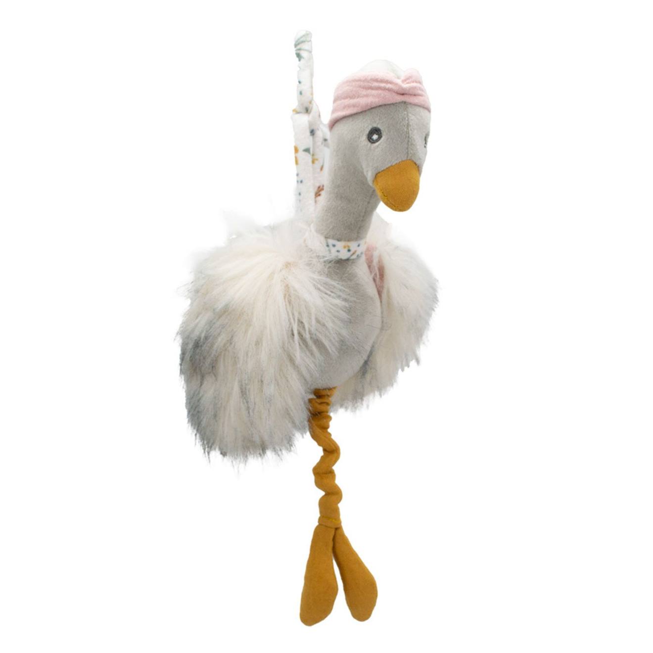 Peluche Musique Bébé Zélie L'oie Gris Clair