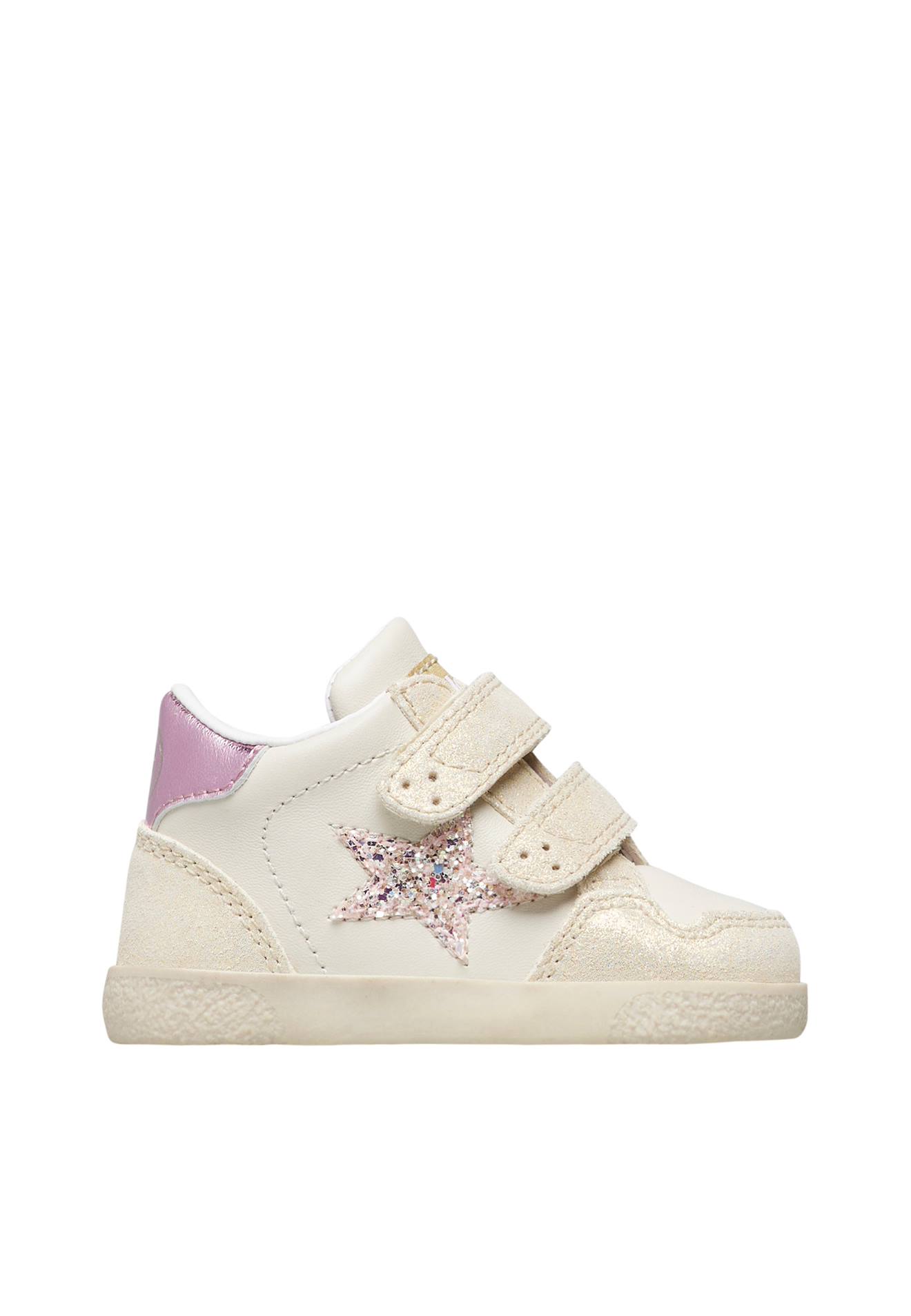 Baskets En Cuir Et Suède Alnoite High 2 Vl. Platine-