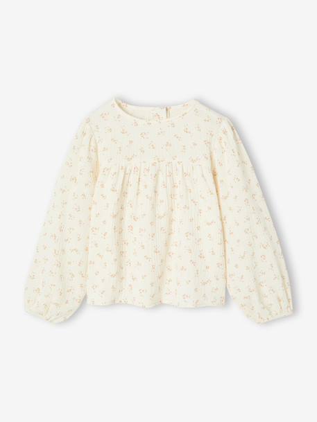 Chemise fille imprimée en gaze de coton  - vertbaudet enfant