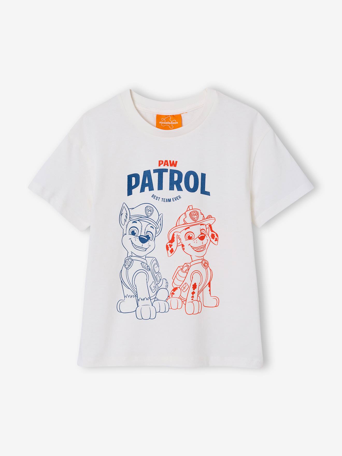 T shirt garçon Pat Patrouille écru