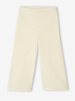 Pantalon fille large en velours   - vertbaudet enfant