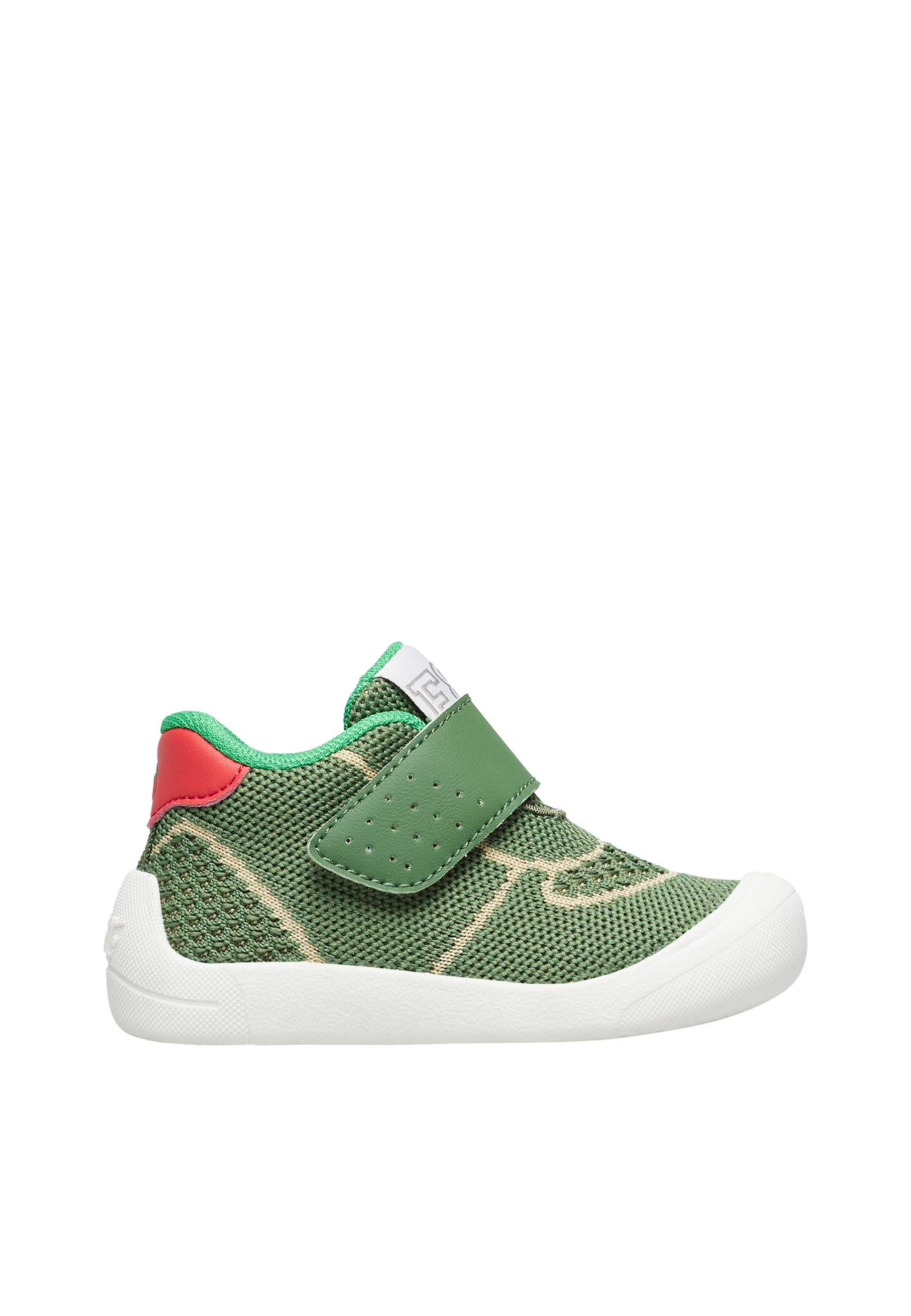 Chaussures En Similicuir Et Tissu Free 2 Vl. Vert-