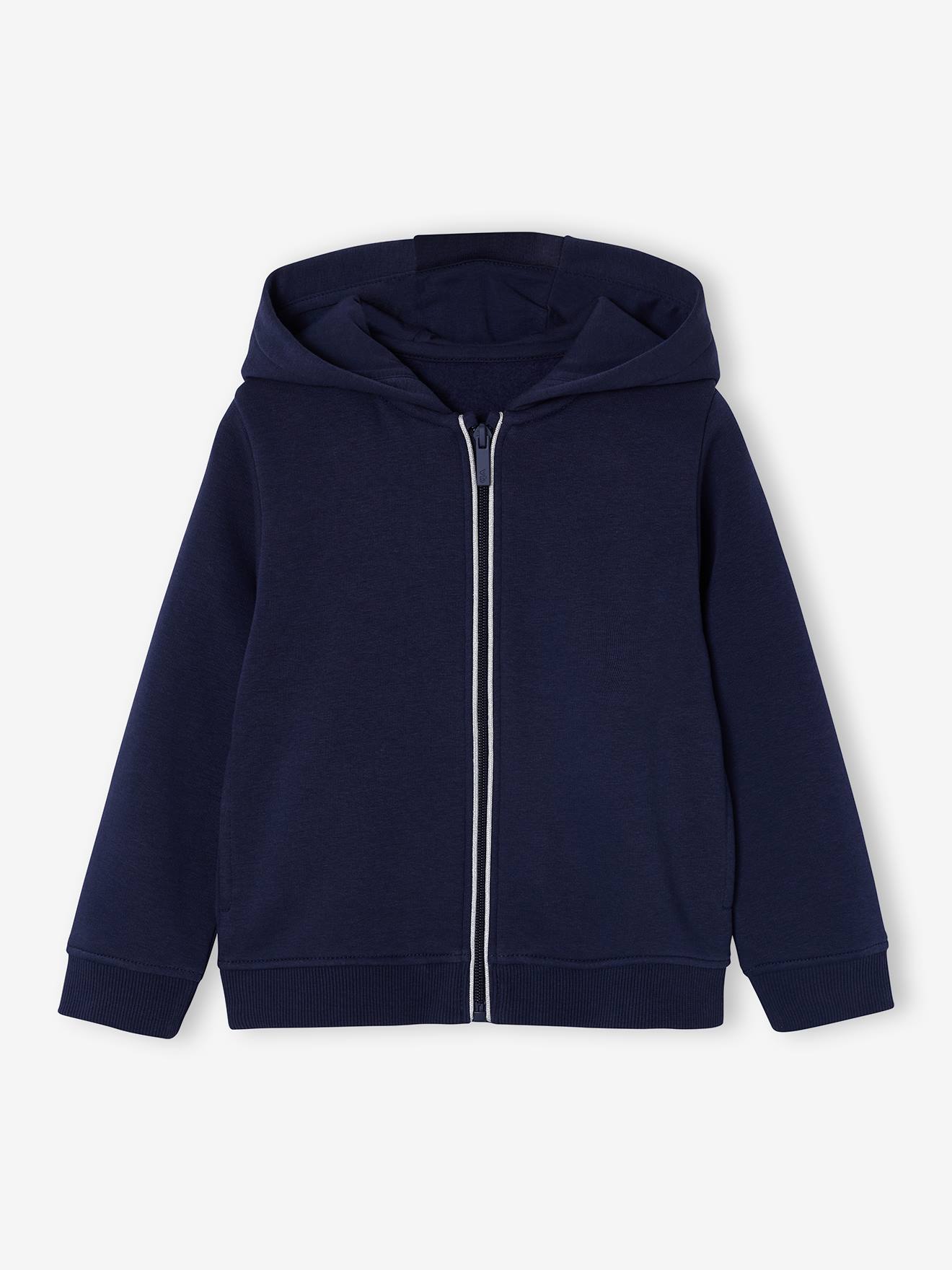 Sweat zippe fille capuche marine 10 €