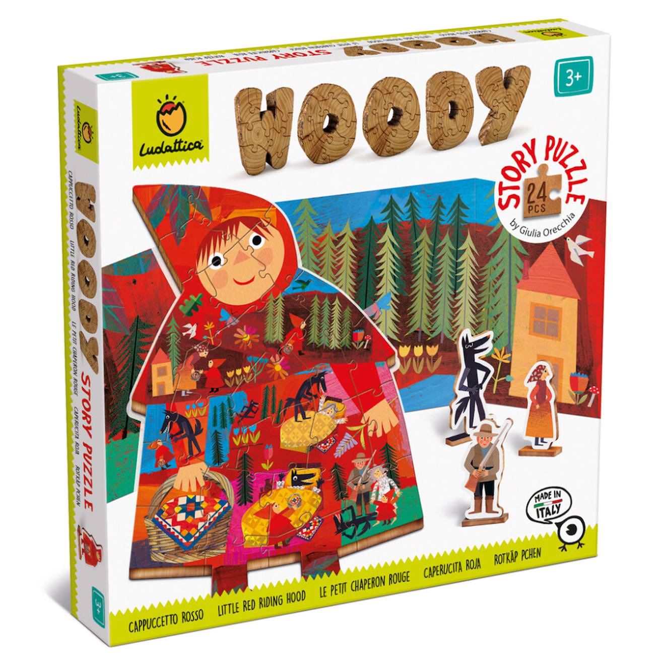 Puzzle En Bois Paysage Avec 12 Animaux À Placer – Jeu Éducatif Dès 2 Ans Multicolor