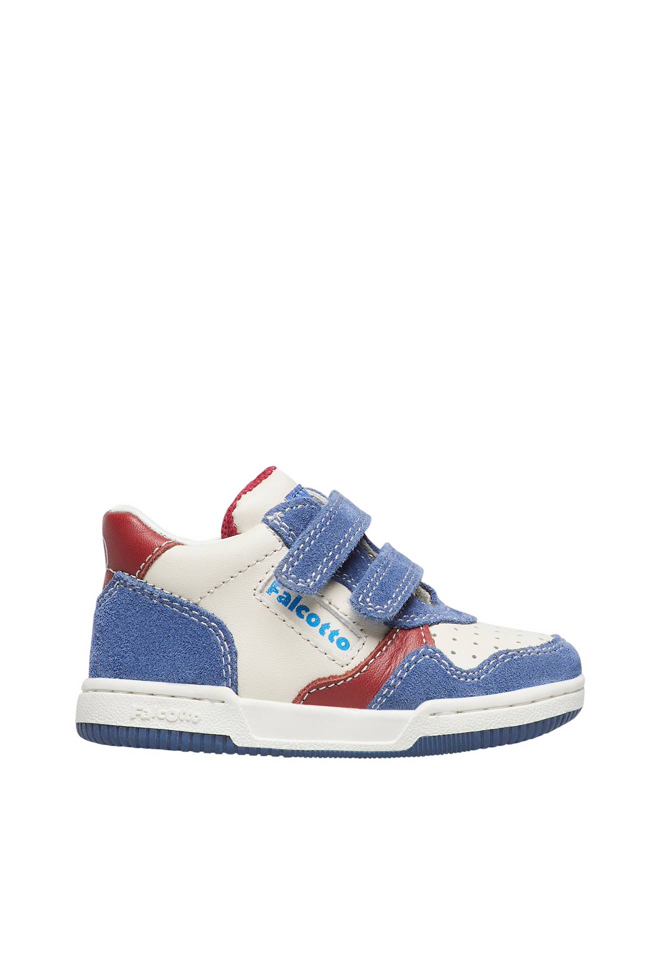 Baskets En Cuir Et Suède Klip 2 Vl. Bleu-