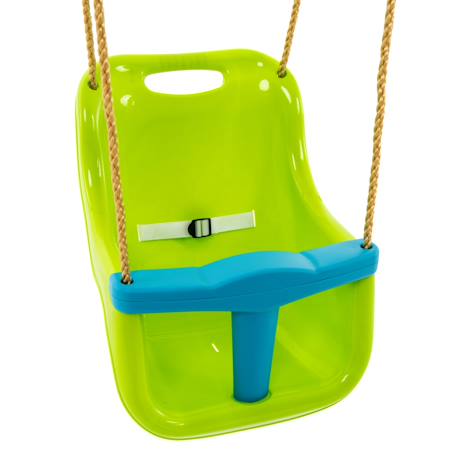 Tp Toys - Siège Bébé Balançoire Plastique H190-250cm Vert - Bleu