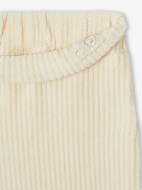 Pantalon fille large en velours anthracite+bleu grisé+blush+écru+kaki+marron+prune+rose 15 - vertbaudet enfant 