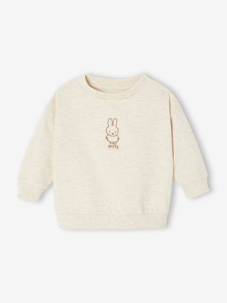 Miffy - Sweat bébé mixte Miffy beige chiné