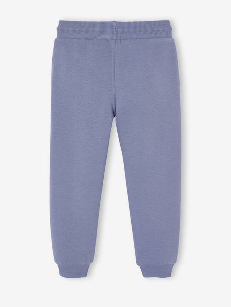 Pantalon jogging garçon en molleton bleu moyen+gris+gris moyen chiné+marine chiné+noir+noir chiné+ocre+vert sapin 2 - vertbaudet enfant 