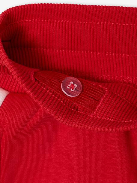 Jogging garçon bande côté bordeaux+gris chiné+rouge+vert 11 - vertbaudet enfant 