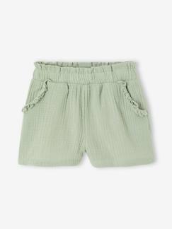 Short fille taille en gaze de coton  - vertbaudet enfant