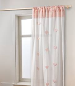 -Rideau tamisant guirlande coeurs