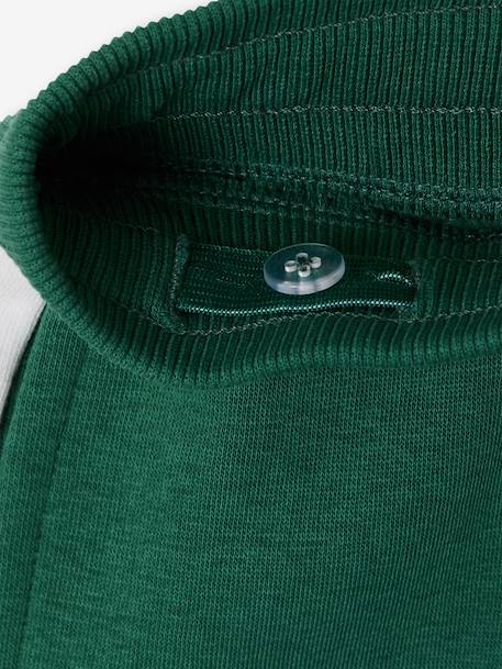 Jogging garçon bande côté bordeaux+gris chiné+rouge+vert 15 - vertbaudet enfant 
