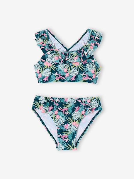 Fille-Maillot de bain-Maillot de bain 2 pièces imprimé fleuri
