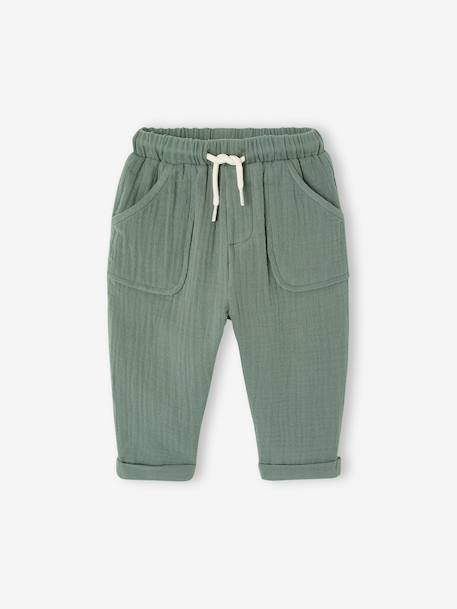 Bébé-Pantalon en gaze coton bébé