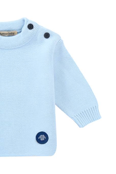 Pull marin uni  fouesnant bébé Navire+Reflet 5 - vertbaudet enfant 