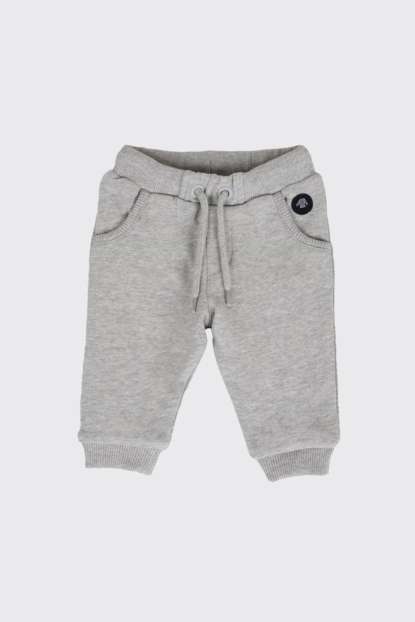 Pantalon Molletonn En Coton Bb Gris Chine Clair 39 €
