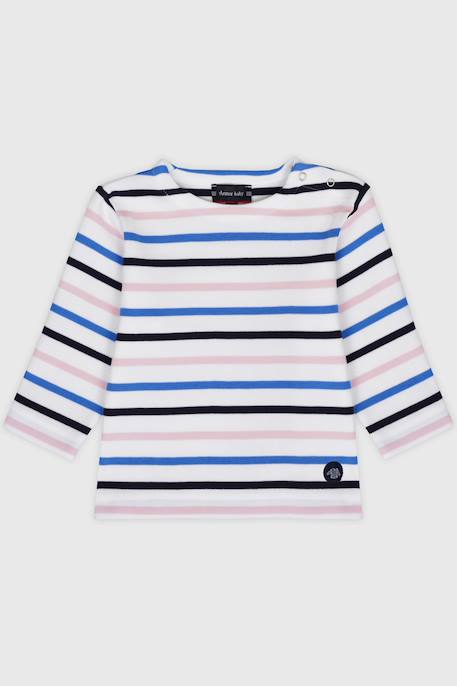 Bébé-Marinière 4 couleurs en coton épais bébé
