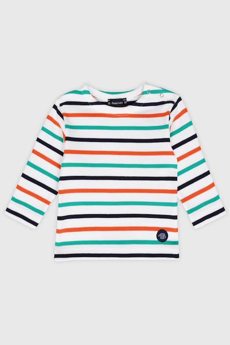 Bébé-Marinière 4 couleurs en coton épais bébé