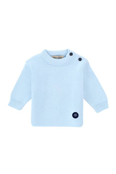 Pull marin uni  fouesnant bébé Navire+Reflet 3 - vertbaudet enfant 