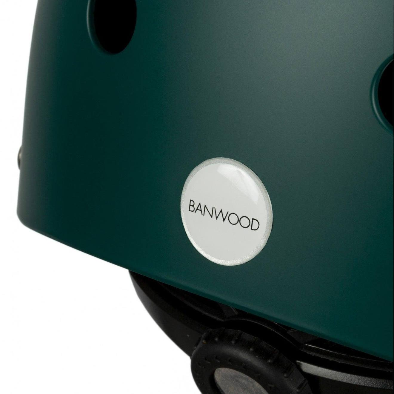 Casque De Vélo Abs Pour Enfants De 3 À 7 Ans Protection Vert Foncé (Banwood) - Image 2